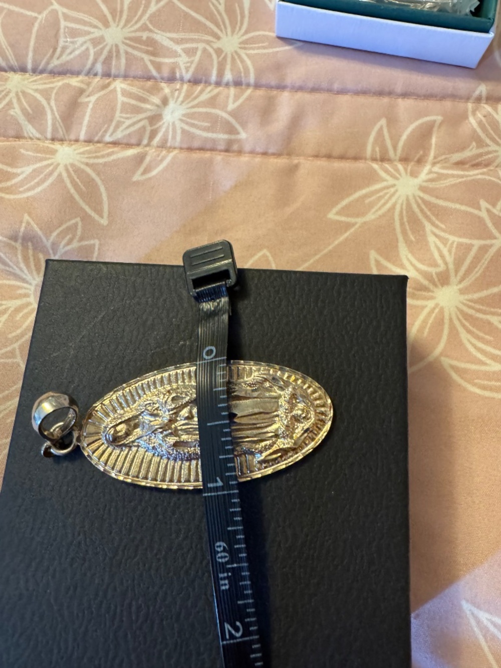 Our Lady of Guadalupe Pendant Large Sterling Silver - Picture 6 of 7